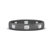bezel-set-emerald-cut-diamond-spaced-wedding-band-in-black-gold-FD10979EM-NL-BG